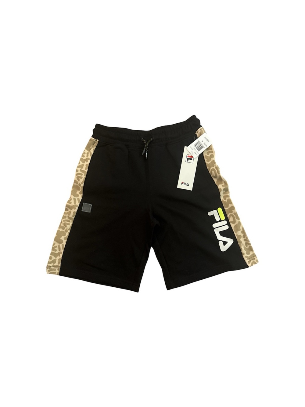 FILA Boys Shorts Size M Black Camo Logo NWT
